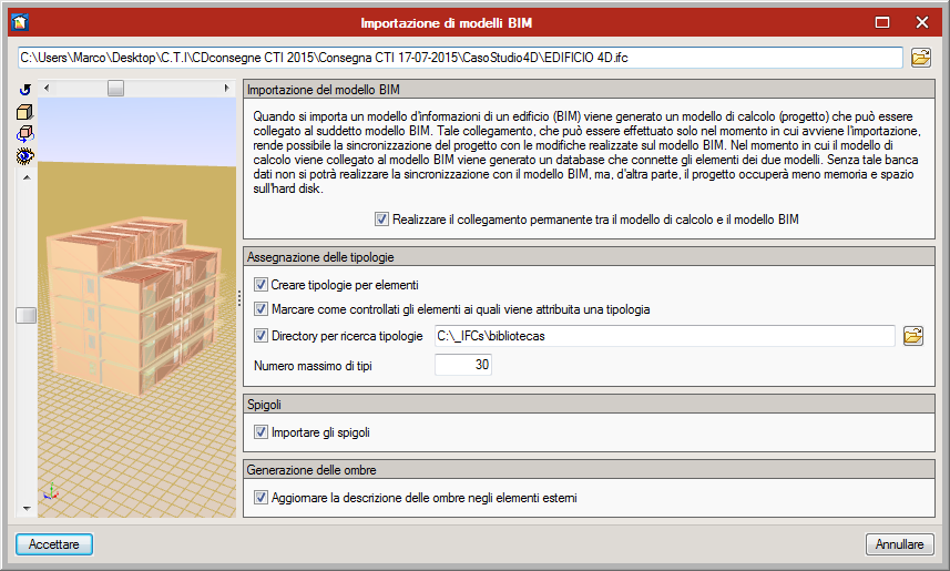 CYPETHERM Suite. Importazione di modelli CAD/BIM. IFC4