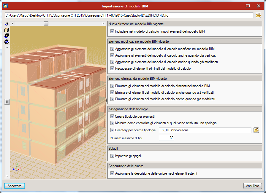CYPETHERM Suite. Importazione di modelli CAD/BIM. IFC4